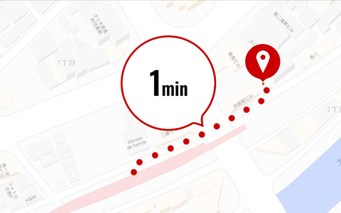 駅から徒歩1分